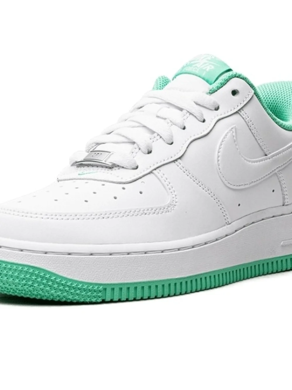 Nike Air Force 1 Low White Mint Accent Sneakers 11 Mens